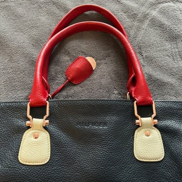 Hilfiger Blue Leather Tote - Picture 2 of 8